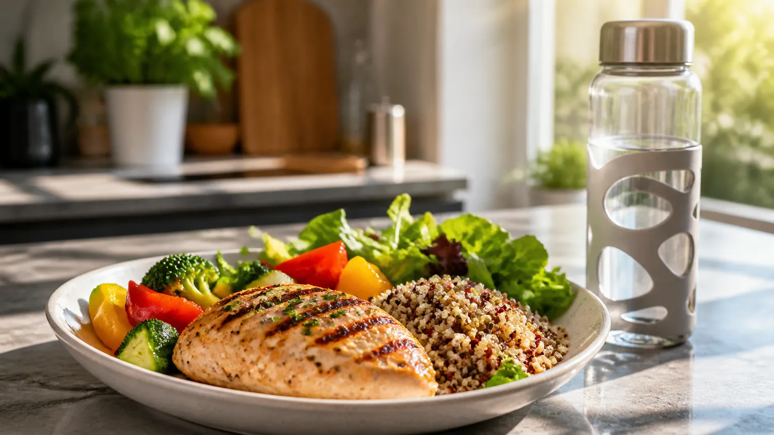 Alimentação rica em proteínas previne perda muscular e tirzepatida efeitos colaterais comuns.